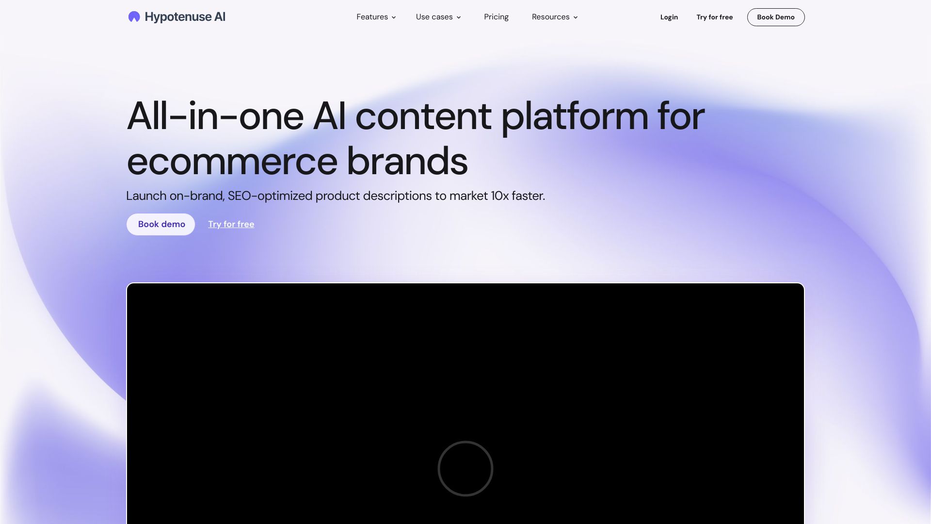 Hypotenuse AI preview