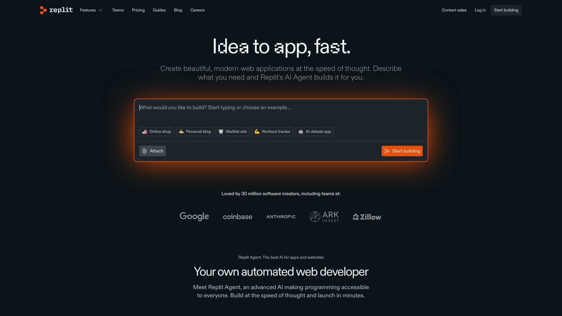 Replit (Ghostwriter) preview